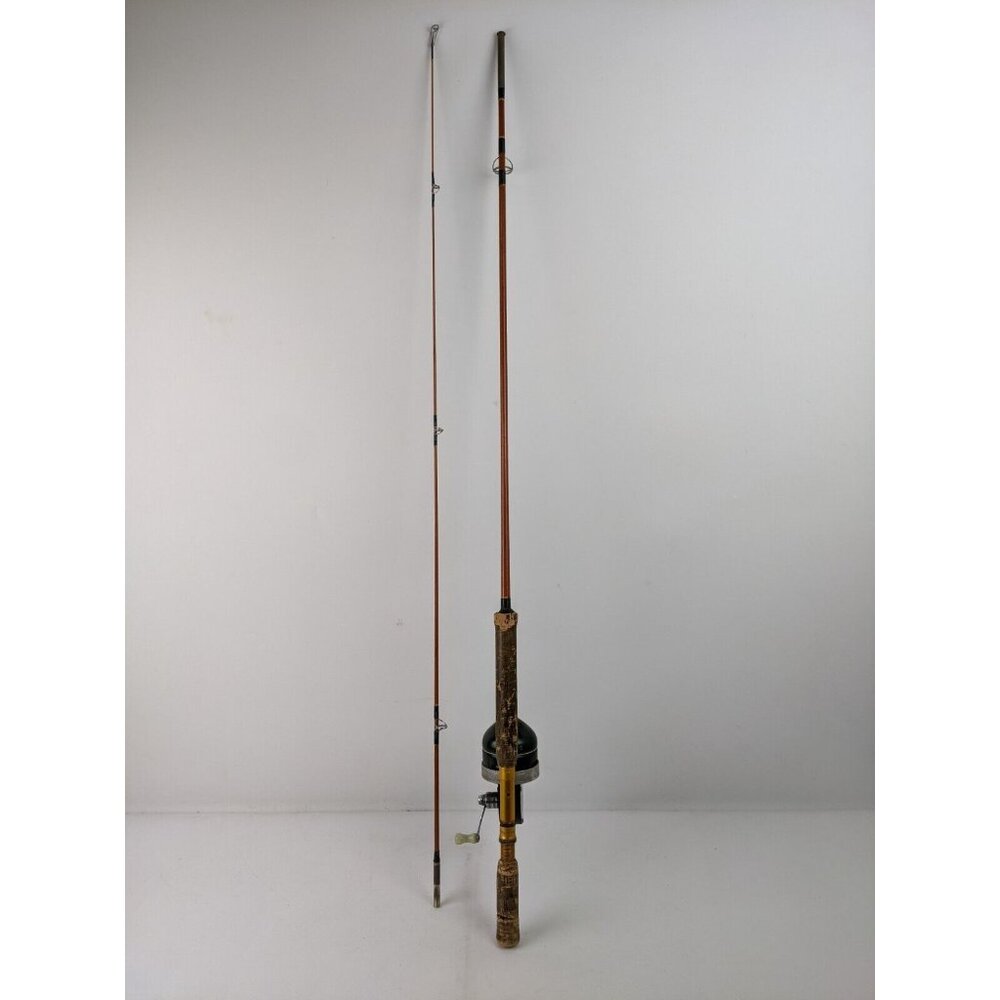Shakespeare Vintage Wood Fishing Wonderod & Reel Wondereel 1800